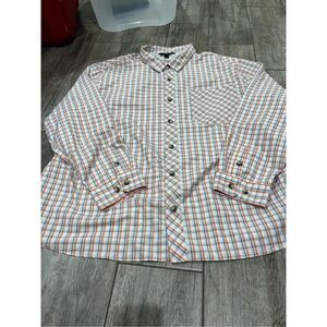 Alaskan Hardgear by Duluth Trading Co. Plaid Button Down Long Sleeve Shirt Size